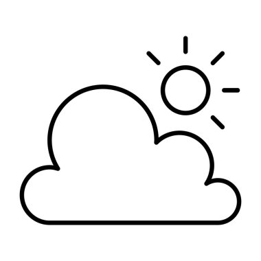 Hava çizgisi simgesi vektör illüstrasyon grafik tasarımı