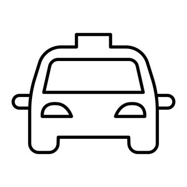 Taksi çizgisi simgesi vektör çizimi grafik tasarımı