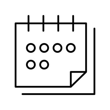 Calendar line icon vector illustration graphic design