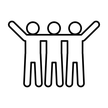 gönüllü satır simgesi vektör illüstrasyon grafik tasarımı