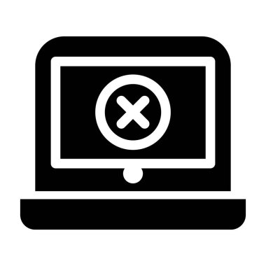 Bilgisayar hatası ikonu vektör illüstrasyon grafik tasarımı