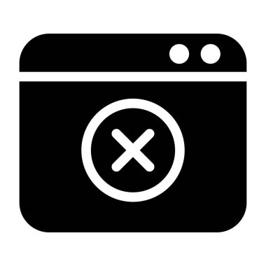 Uygulama hatası ikon vektör illüstrasyon grafik tasarımı