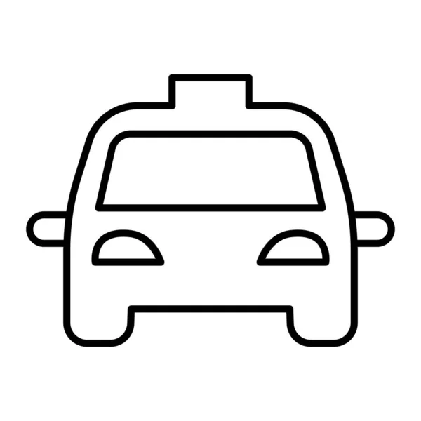 Taxi Linie Symbol Vektor Illustration Grafik Design — Stockvektor