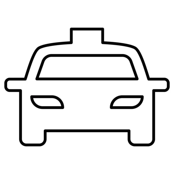 Ligne Taxi Icône Vectorielle Illustration Conception Graphique — Image vectorielle