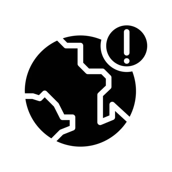 Internet Warnung Symbol Vektor Illustration Grafik Design — Stockvektor