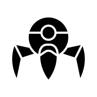 Virüs bilgisayar simgesi vektör illüstrasyon grafik tasarımı