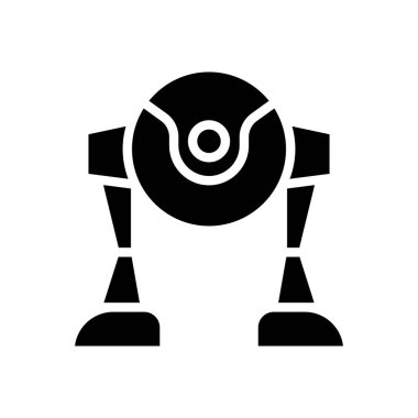 Robot simgesi vektör illüstrasyon grafik tasarımı
