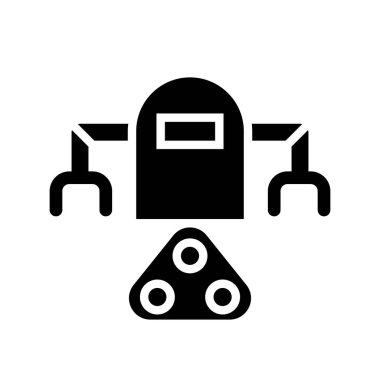 Robot simgesi vektör illüstrasyon grafik tasarımı
