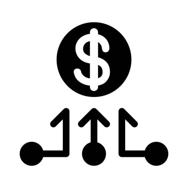 Kripto para birimi simgesi vektör illüstrasyon grafik tasarımı