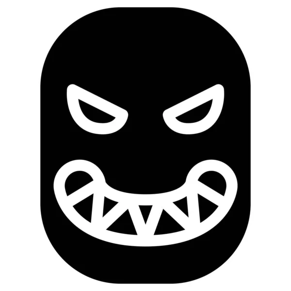 Angry Face Icône Vectorielle Illustration Graphisme — Image vectorielle
