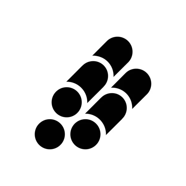 Zuckerrohr Symbol Vektor Illustration Grafik Design — Stockvektor