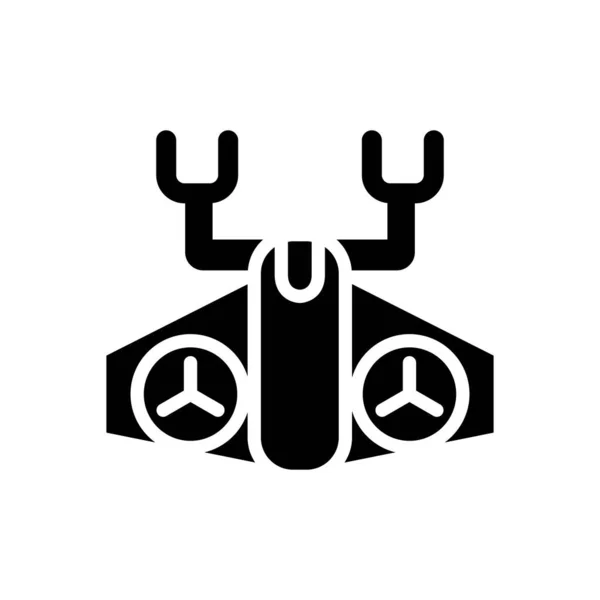 Графический Дизайн Иконок Дрона — стоковый вектор