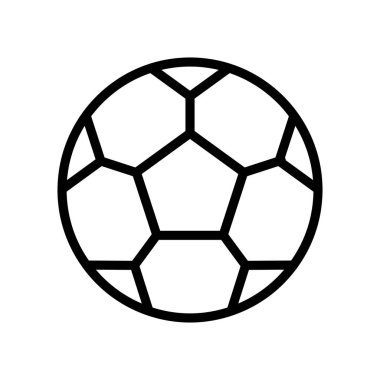 İnce çizgi stye futbol ikonu