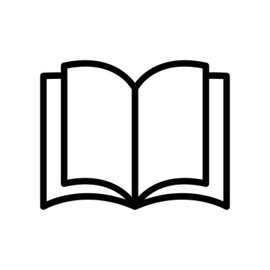 İnce çizgi stye kitap simgesi