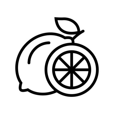 İnce çizgi stye ile turuncu simge