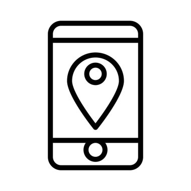 İnce çizgi stye haritası simgesi