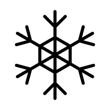 İnce çizgi stye kar simgesi