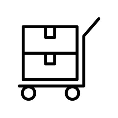 İnce çizgi stye içinde ulaşım simgesi