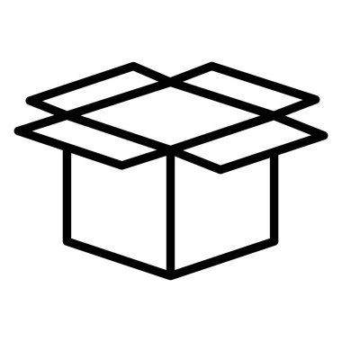 İnce çizgi stye ile kutu simgesini aç