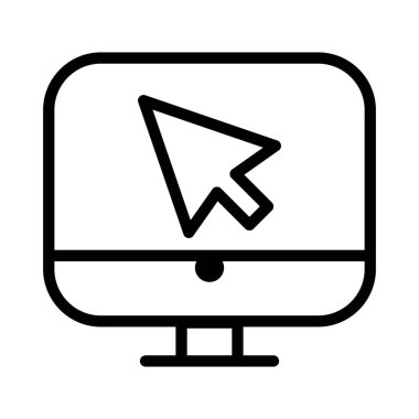 İnce çizgi stye bilgisayar simgesi