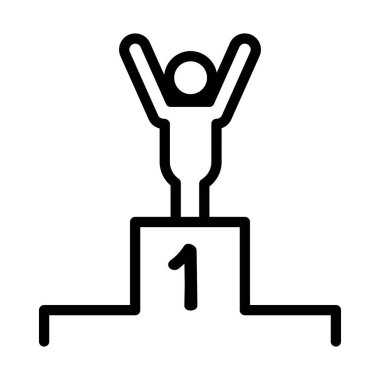 İnce çizgi stye kazanan simgesi