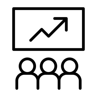 İnce çizgi stye borsa simgesi