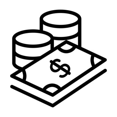 İnce çizgi stye gelir simgesi