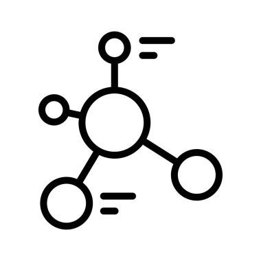 İnce çizgi üzerinde bilim simgesi