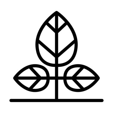 İnce çizgi stye ağaç simgesi