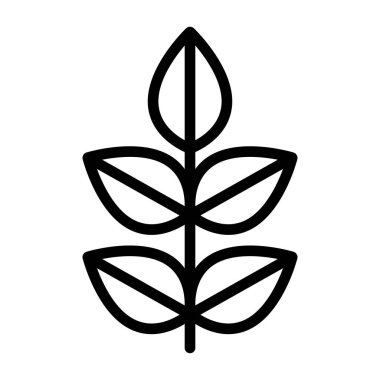 İnce çizgi stye ağaç simgesi