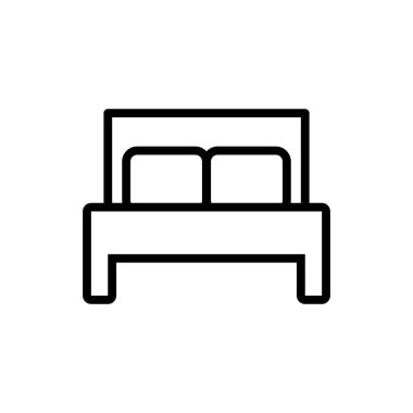 İnce çizgi stye yatak simgesi