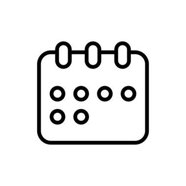 İnce çizgi stye ikonu rezervasyon ediliyor