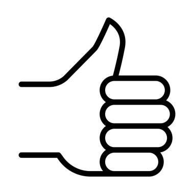 Başparmak yukarı satırı simgesi