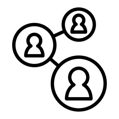 Sosyal ağ satırı simgesi