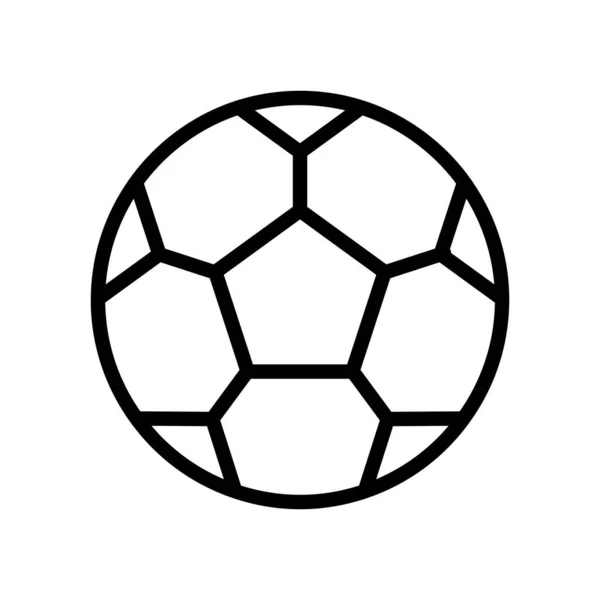 stock vector Soccer icon in thin line stye