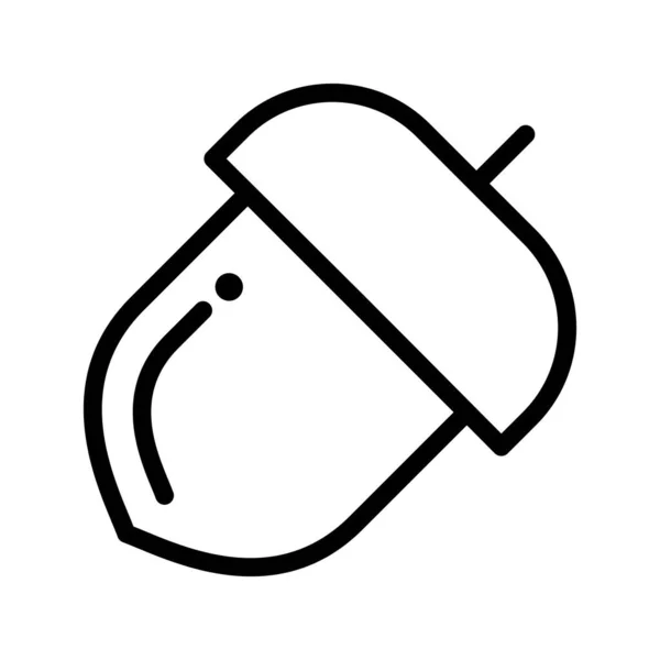 Ікона Акорну Тонкому Стилі — стоковий вектор