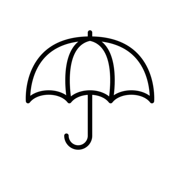 Nce Çizgi Stye Şemsiye Simgesi — Stok Vektör