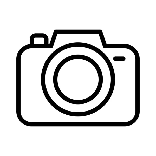 İnce çizgi stye kamera simgesi