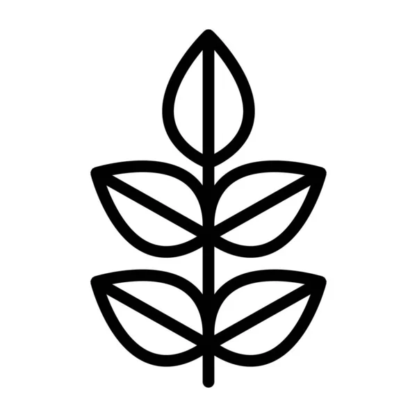 Baum Symbol Dünnem Linienstil — Stockvektor