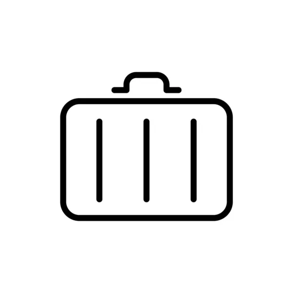 Gepäcksymbol Dünnem Linienstil — Stockvektor
