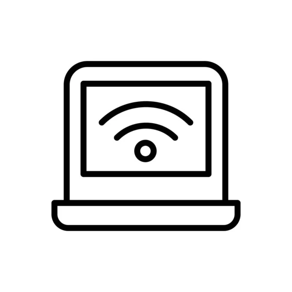 Wifi Εικονίδιο Λεπτή Γραμμή Stye — Διανυσματικό Αρχείο