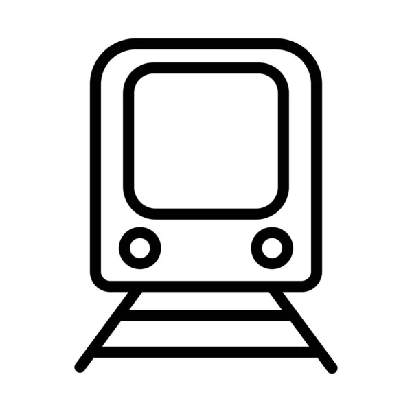 Train Icon Thin Line Stye — Stock Vector