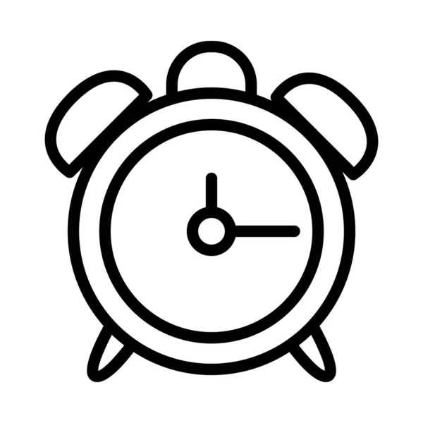细线样式的时钟线图标 — 图库矢量图片