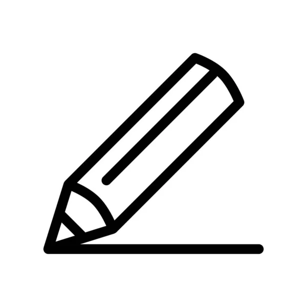 Icono Línea Escritura Stye Línea Delgada — Vector de stock
