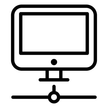 Bilgisayar ağ satırı simgesi