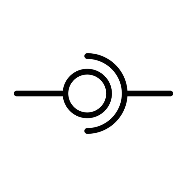 Значок Лінії Язку Тонкій Лінії — стоковий вектор