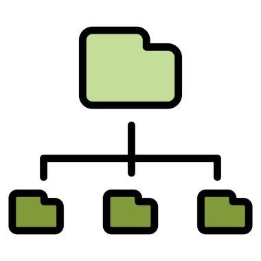 Site haritası renk çizgisi simgesi