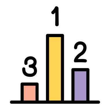 Sıralama renk çizgisi simgesi