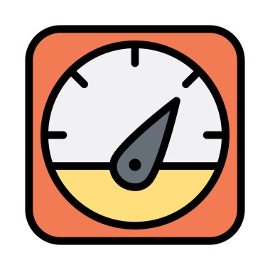 Hız göstergesi renk çizgisi simgesi 