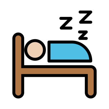 Uyuyan renk çizgisi simgesi